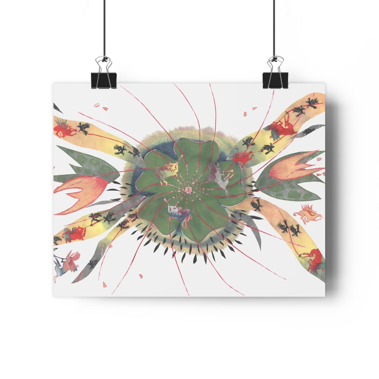 Three Winged Brothers Fly Print